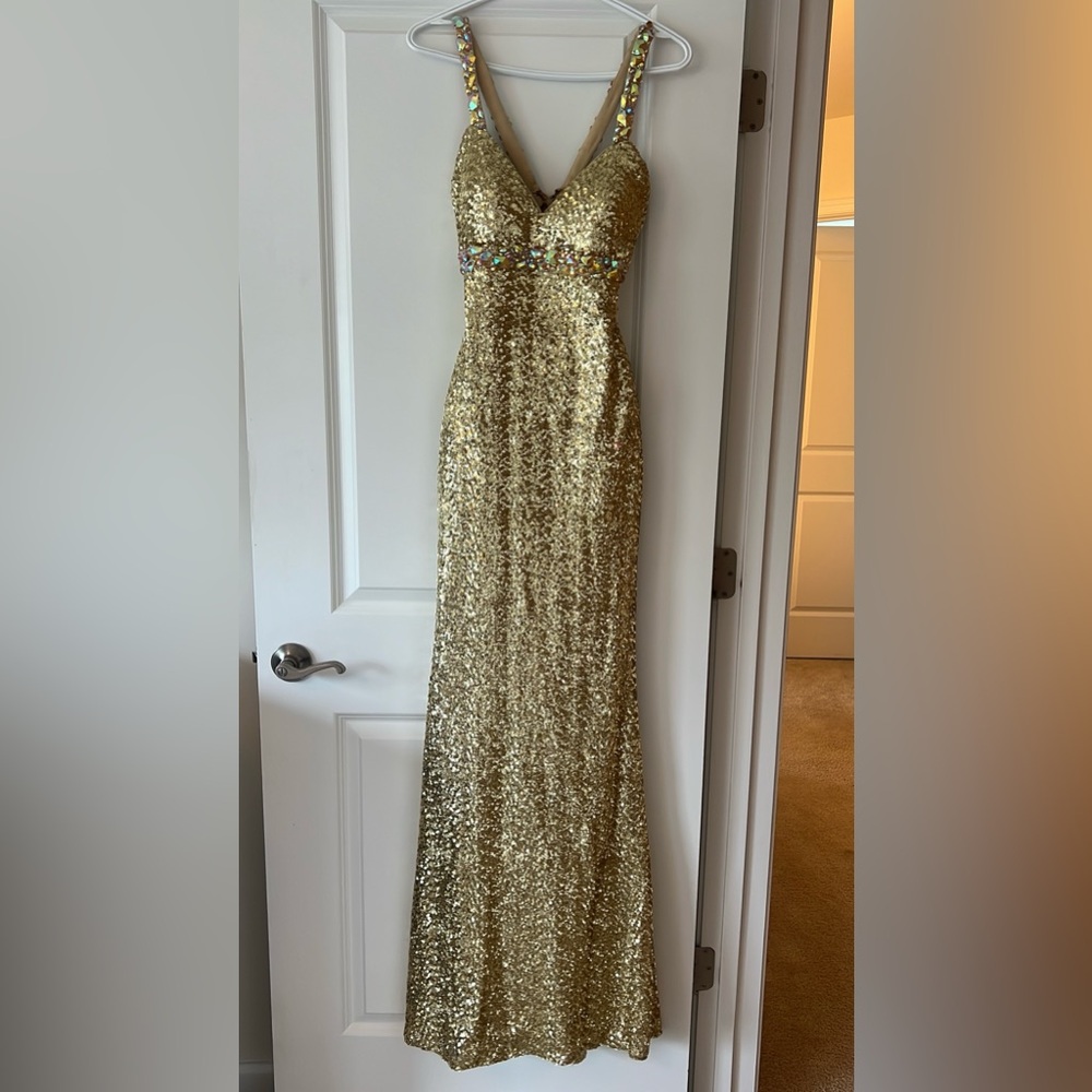 Gold Sequin Mermaid Gown